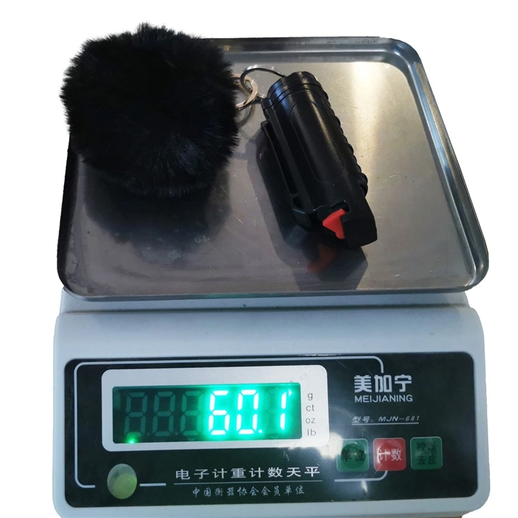 Furry Puff Ball Faux Rabbit Pink Fur Ball POM POM Keychain for Women and Girls