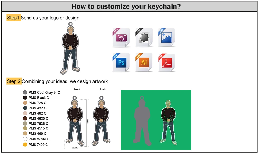 Wholesale Metal Soft Enamel Trolley Coin Key Chain Key Holder